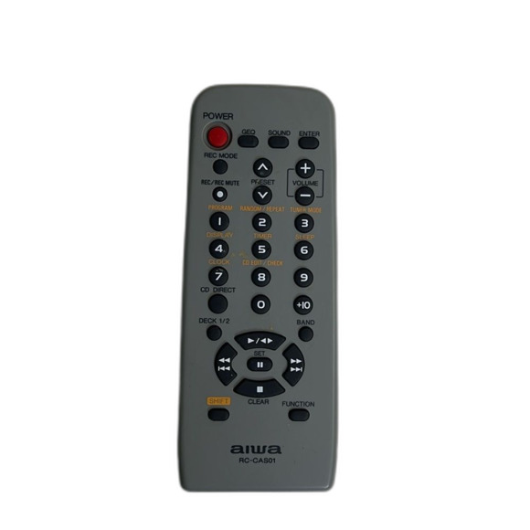 Remote for Aiwa CA-DW637 CA-DW935M RC-CAS01 RC-TN520EX RC-BAT10 U0004231U - Picture 1 of 3